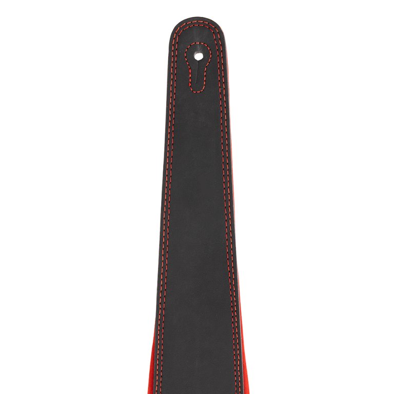 Gitarrengurt Leder Red