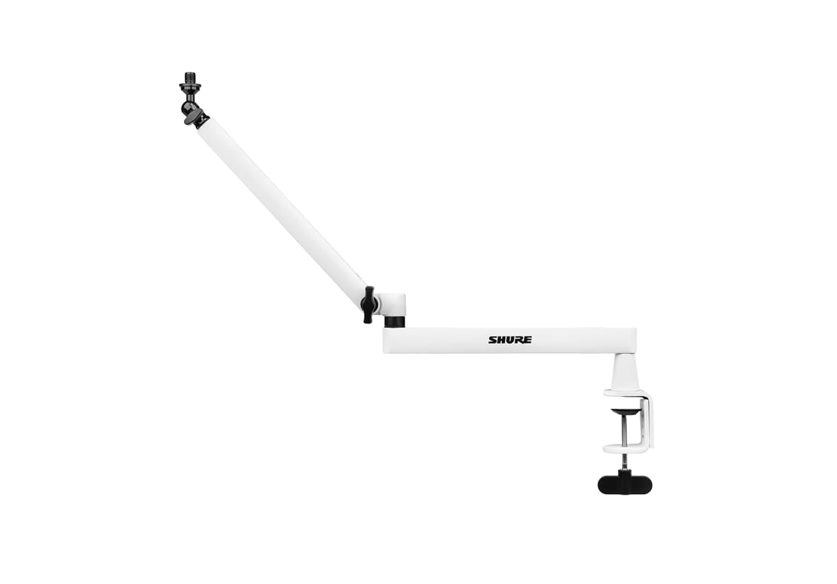 Low-Profile Desktop-Boomarm - Weiß