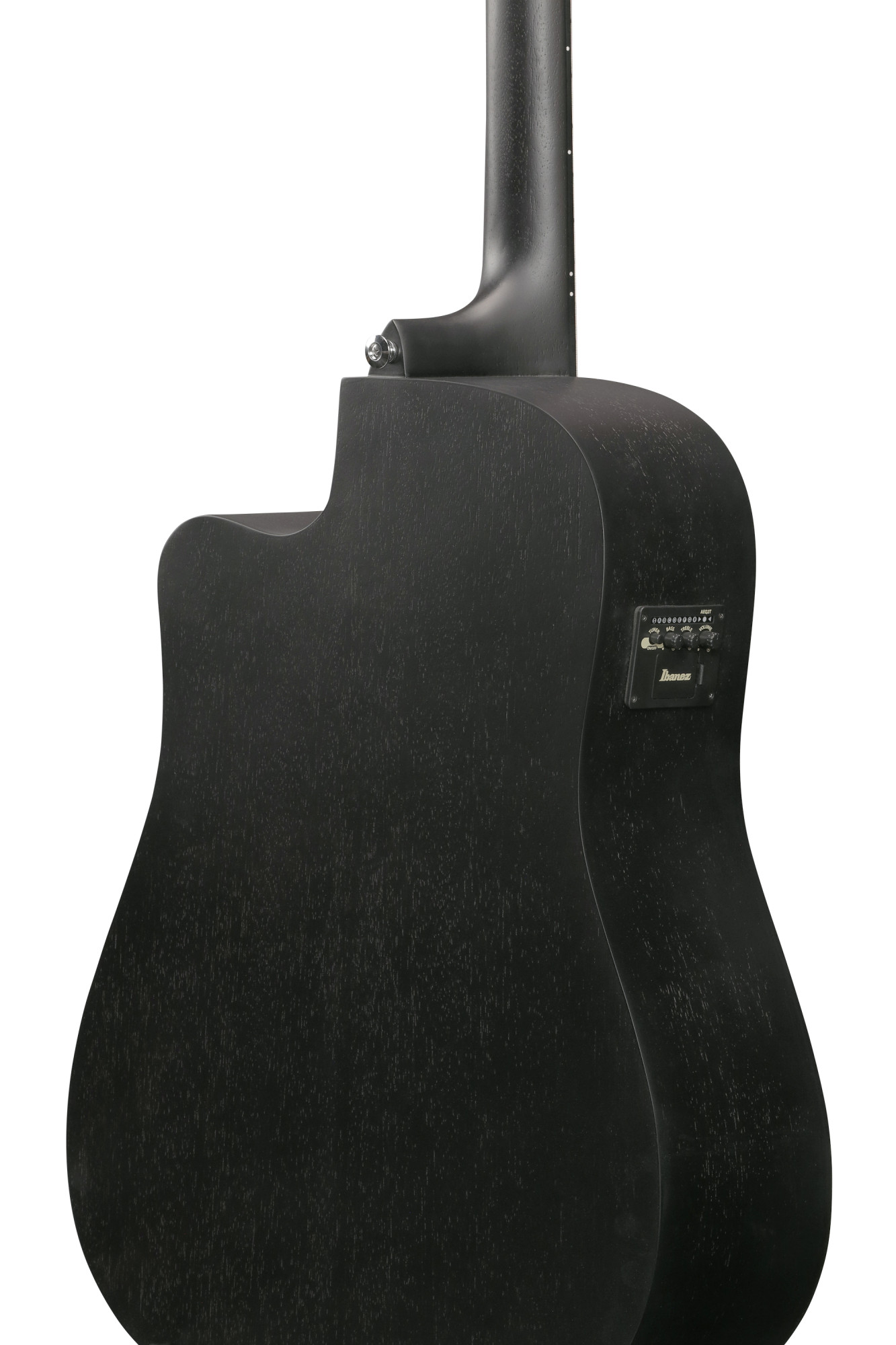 V44CE-WK Westerngitarre Weathered Black Open Pore