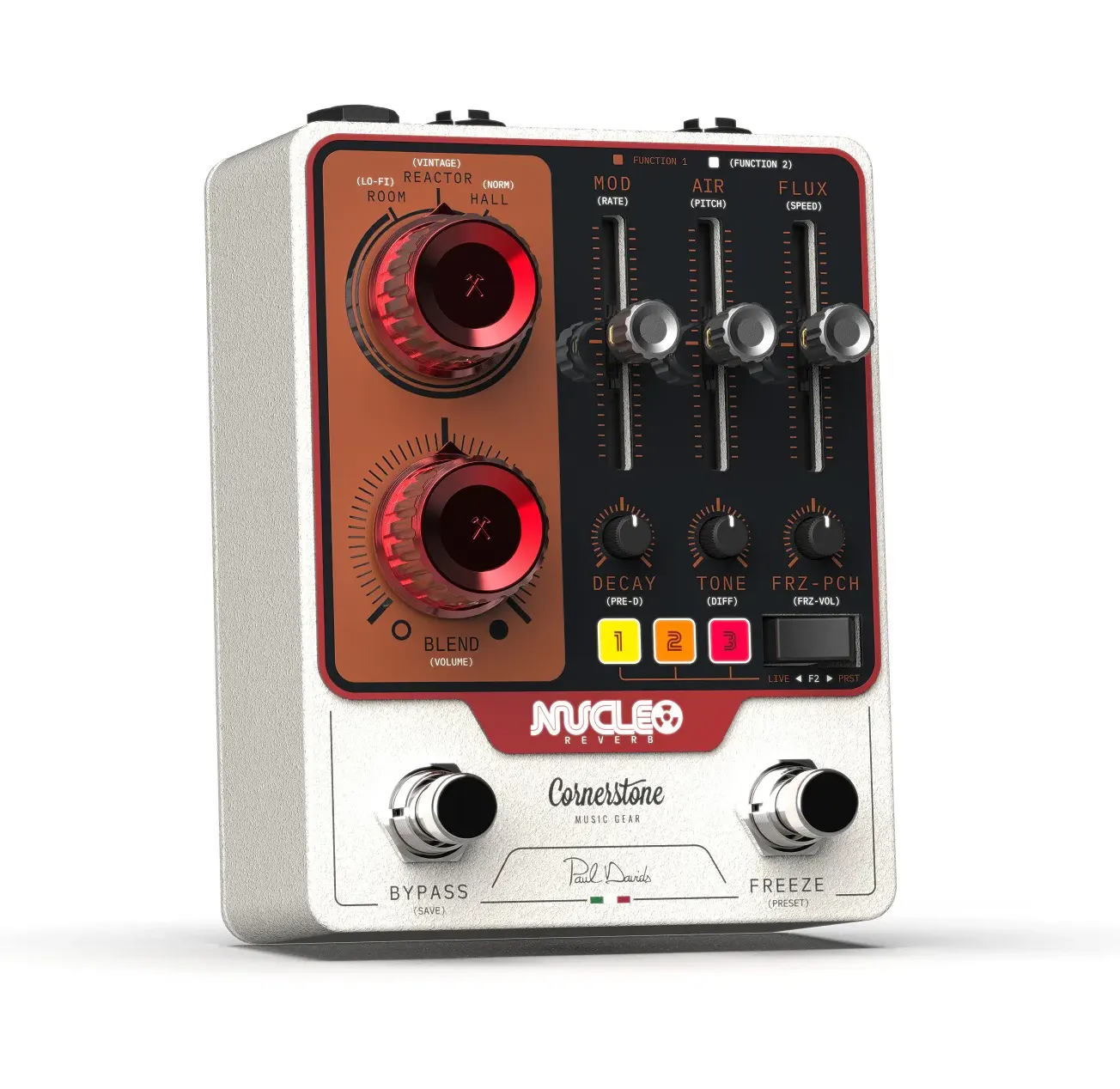 Cornerstone Nucleo Stereo Reverb Paul Davids Signature front view