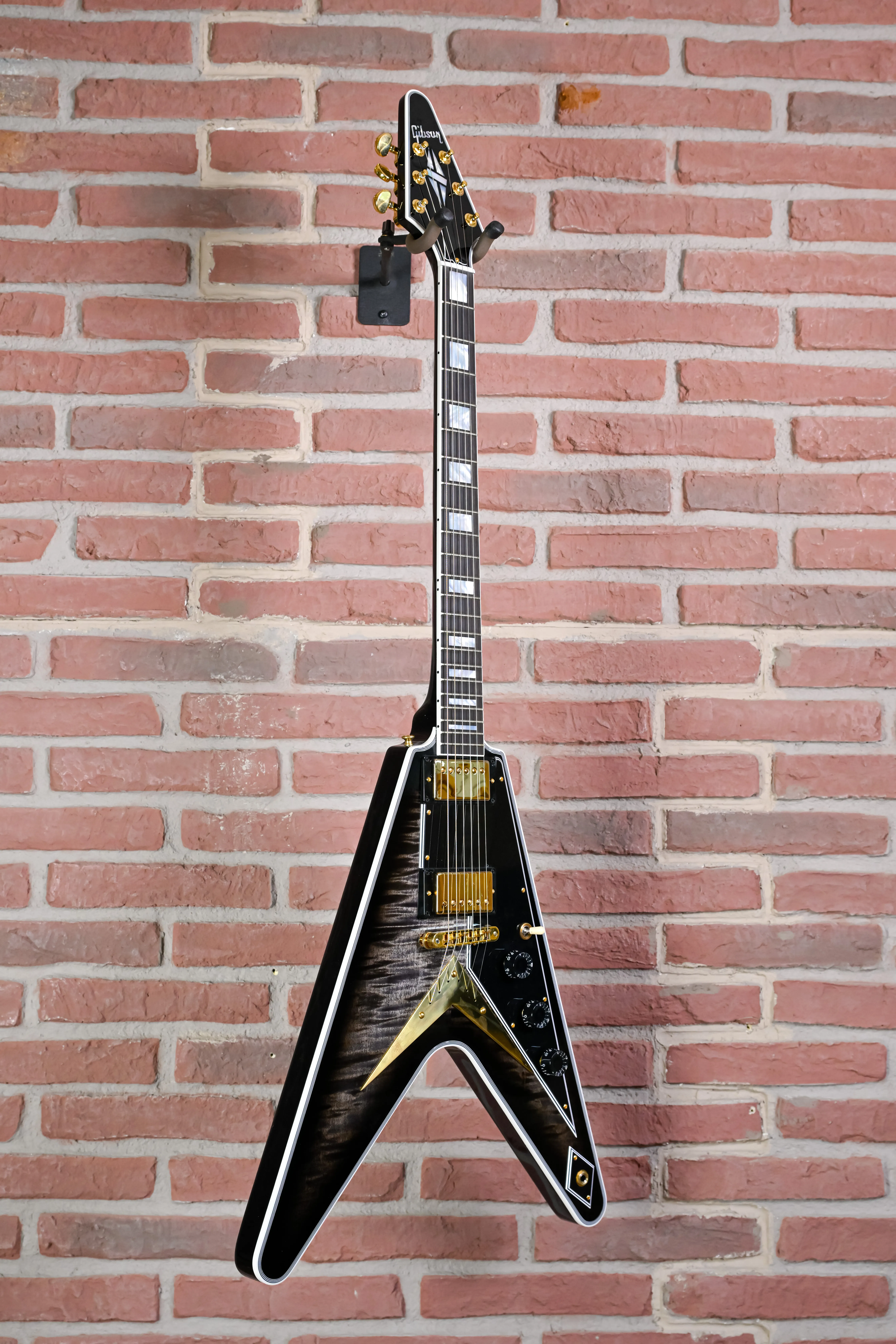 Flying V Custom Figured Cobra Burst Gloss