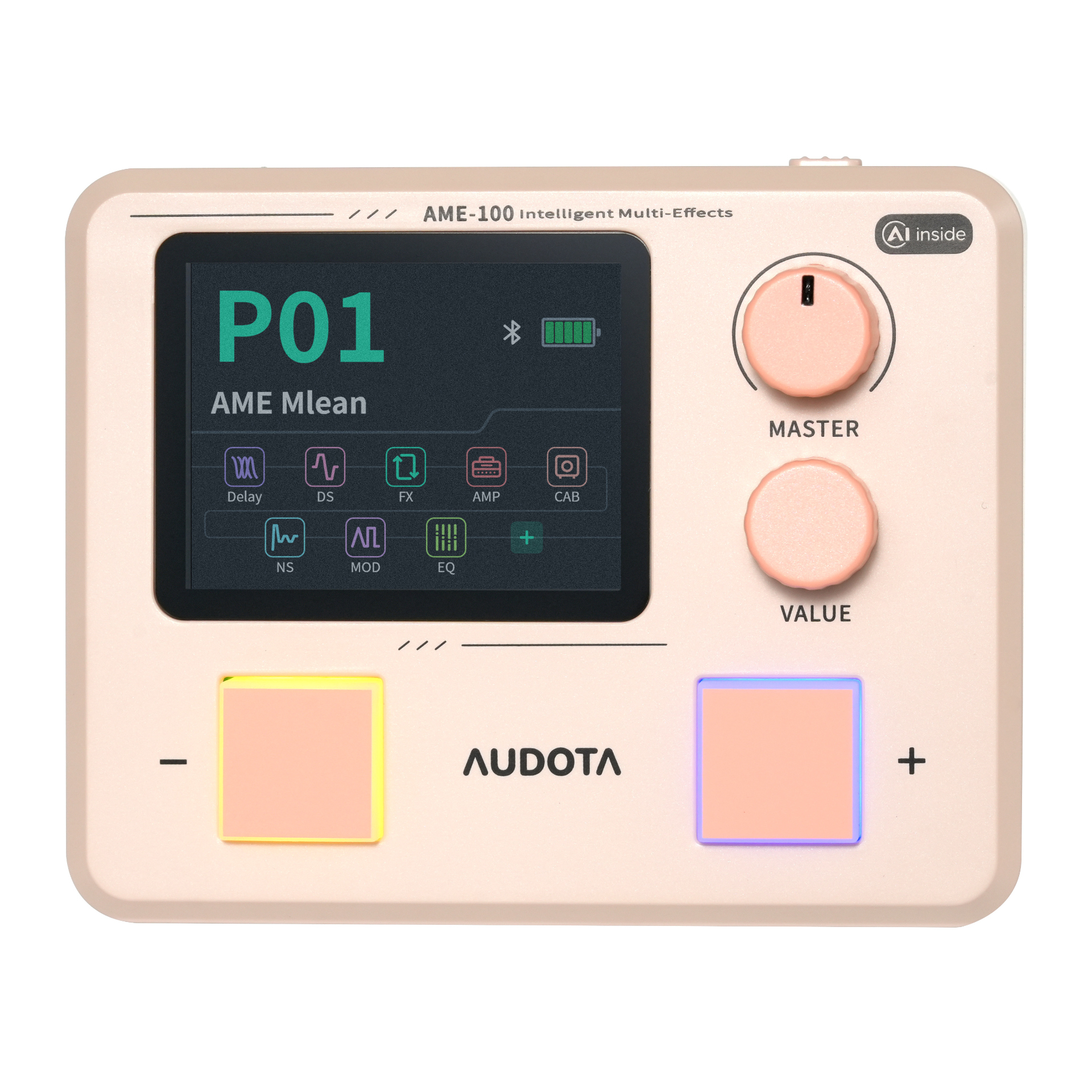 AME-100 Intelligent Multi-Effects, White Rose 