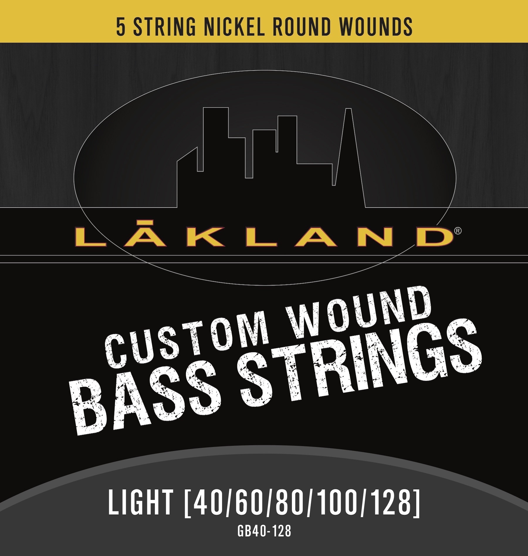 Custom Wound Nickel Electric Bass String Set 5-String Light 040-128