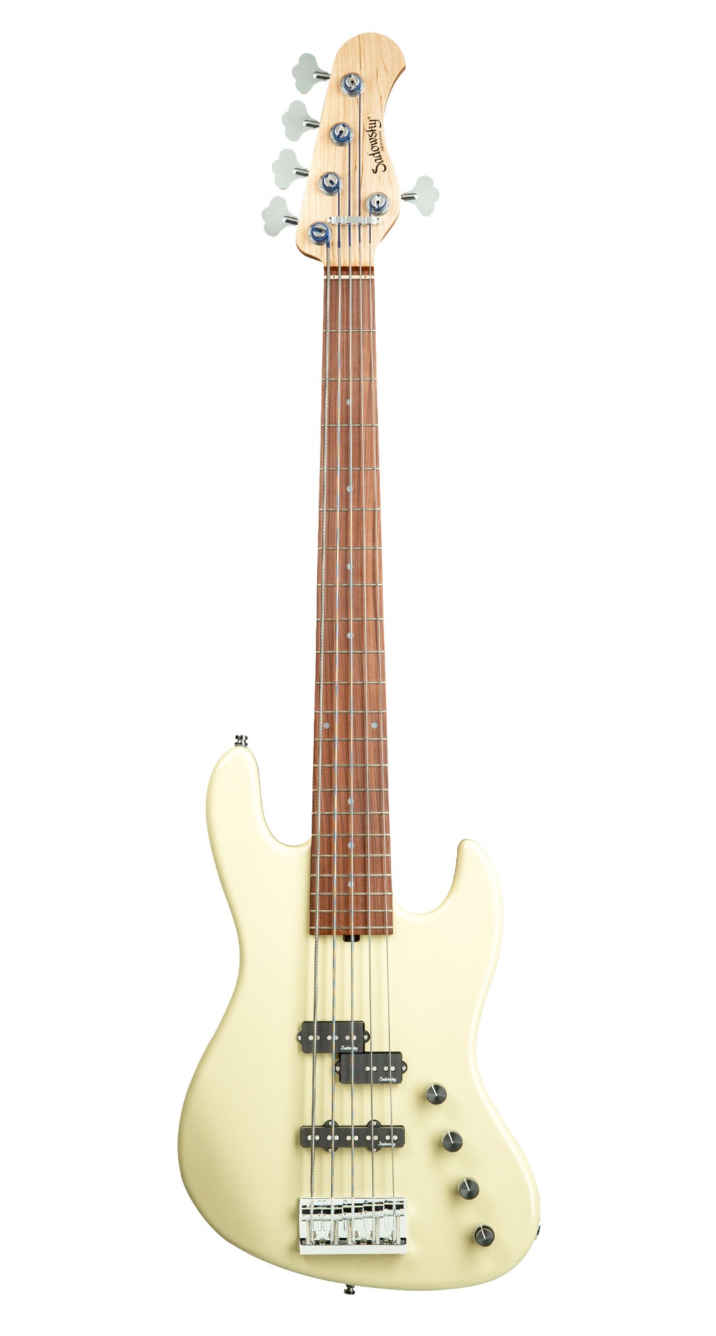 MetroLine 21-Fret Verdine White Artist Line, Red Alder Body, 5-String - Solid Olympic White High Pol