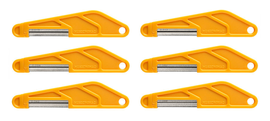 Diamond Coated Nut File Set, 6 pcs. (MN670) - Acoustic Guitar, Light / Medium (.013", .017", .024", 