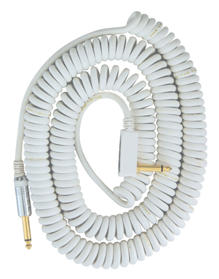 VOX Instrumentenkabel Spiralkabel 9m weiß