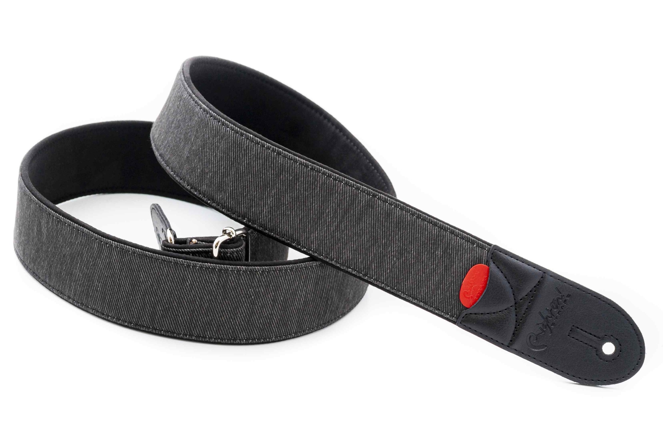 Denim-50 Black Guitar Strap