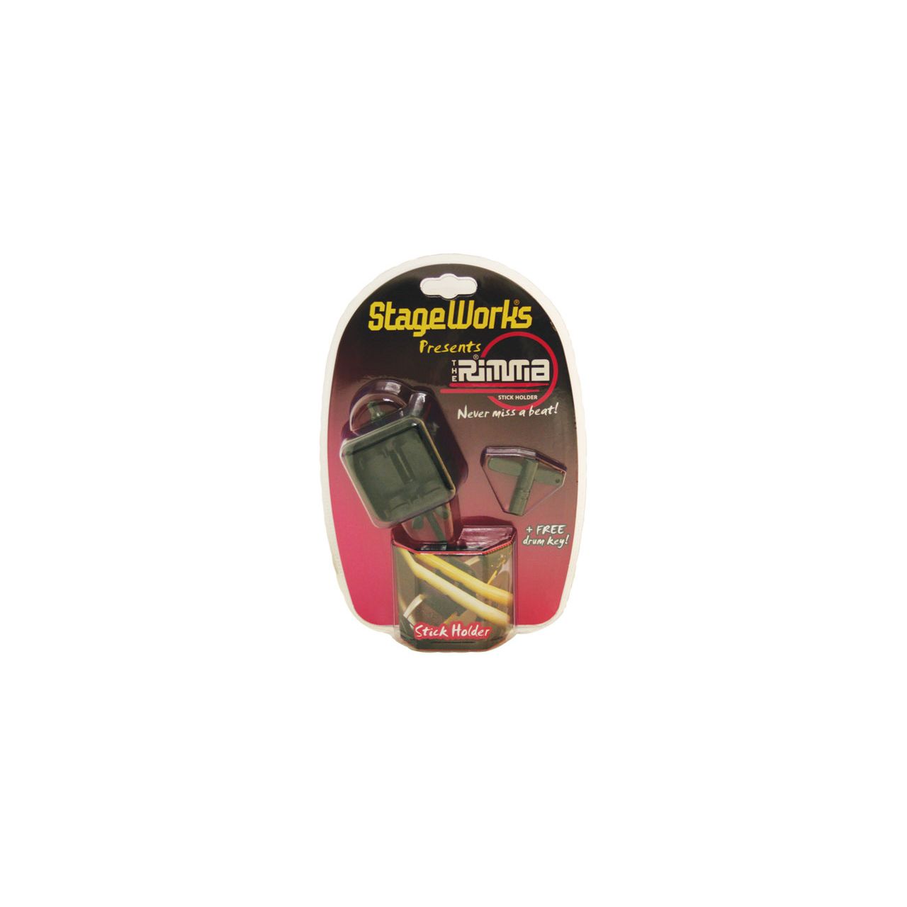 THE RIMMA Stickholder BLACK inkl. 4-kant Drumkey
