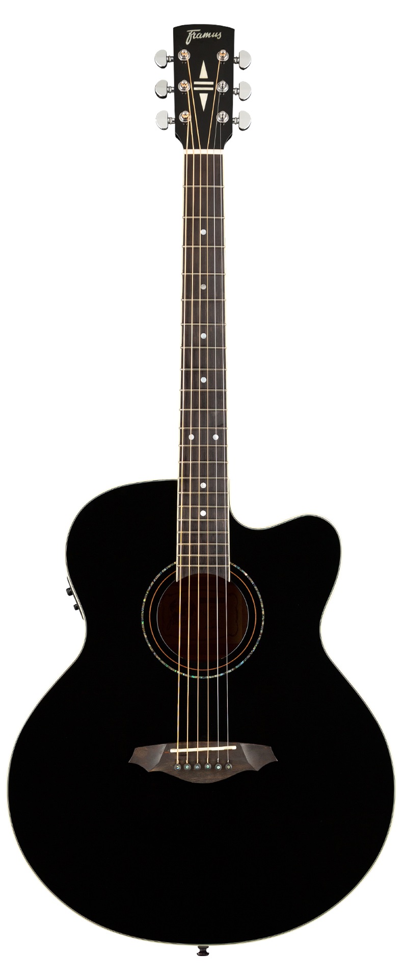 Legacy Series FJ 14 S Jumbo, with Cutaway & EQ - Solid Black High Polish