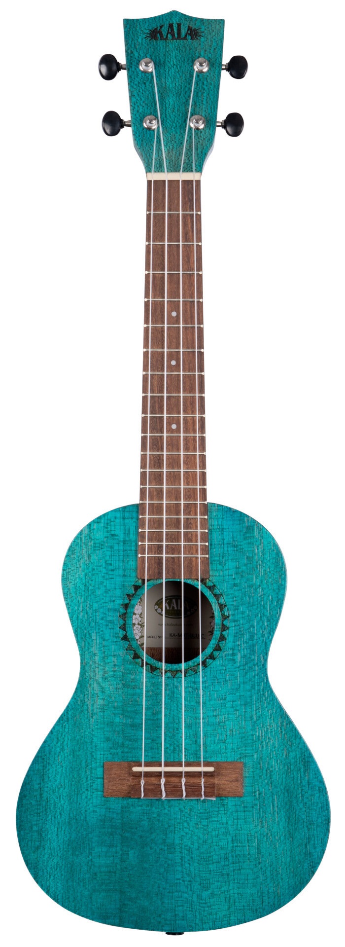 KA-MRT-BLU-C - Ocean Blue Watercolor Meranti Concert Ukulele "B-Stock"