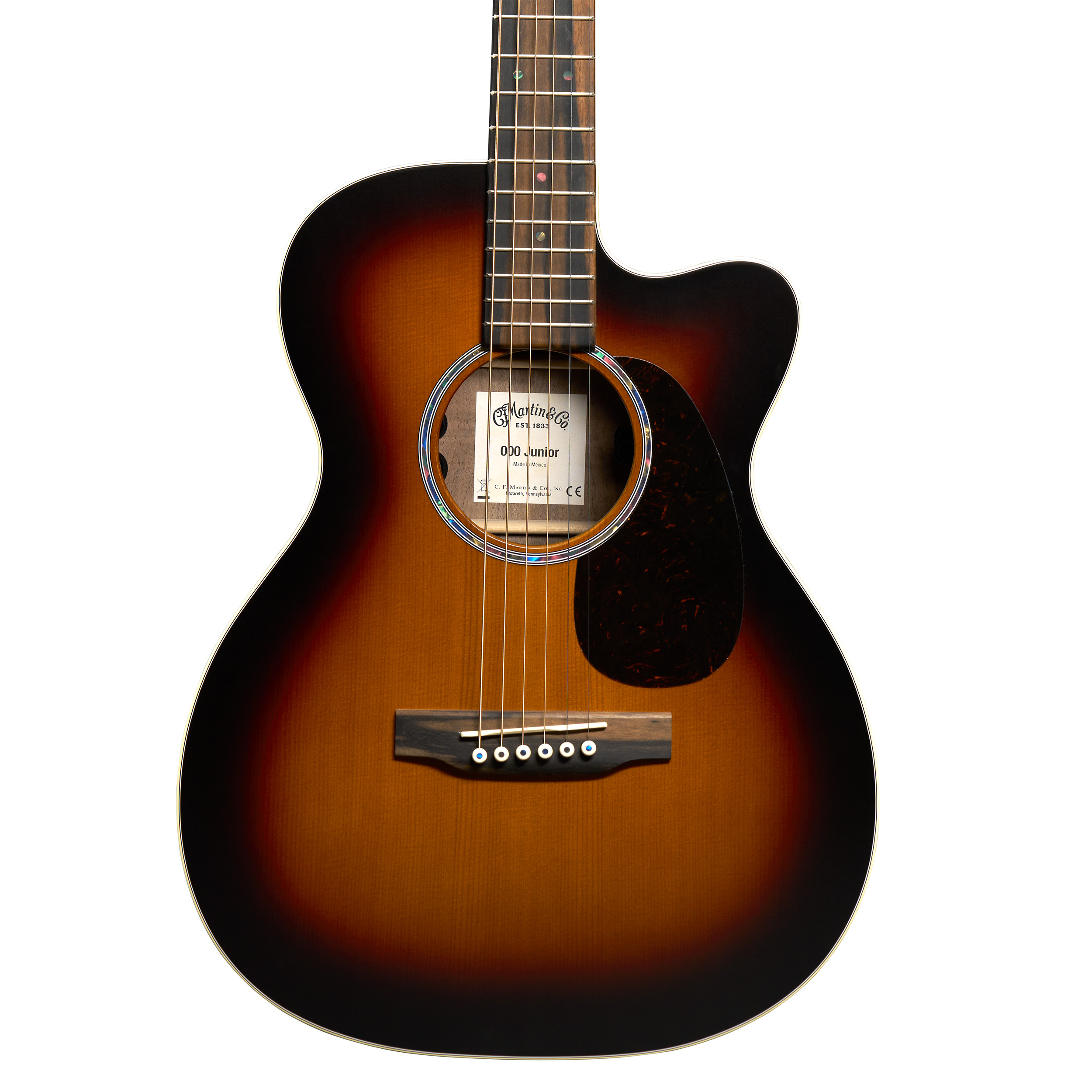 000C Jr E Walnut Burst Westerngitarre