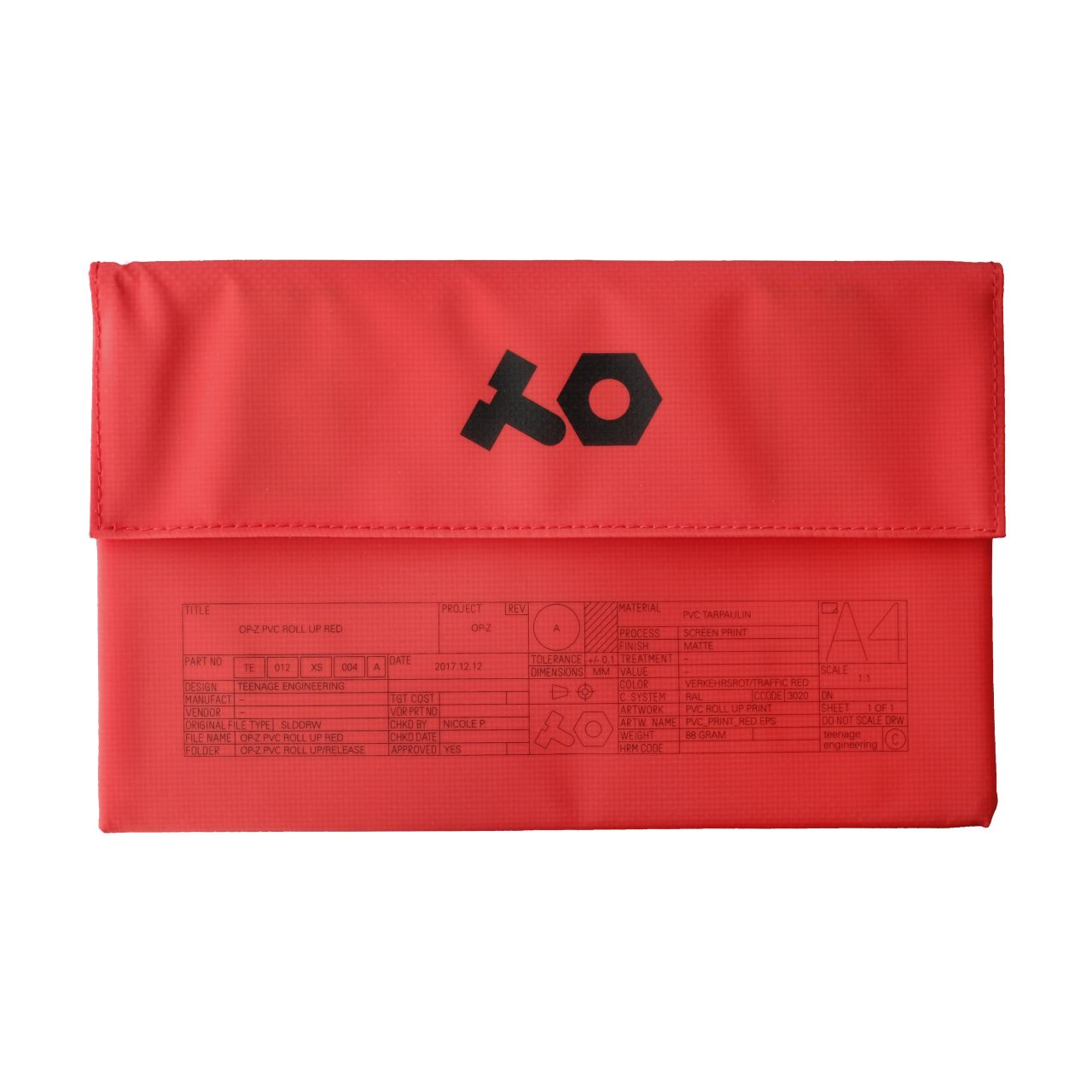 OP-Z PVC Roll Up Bag Red 