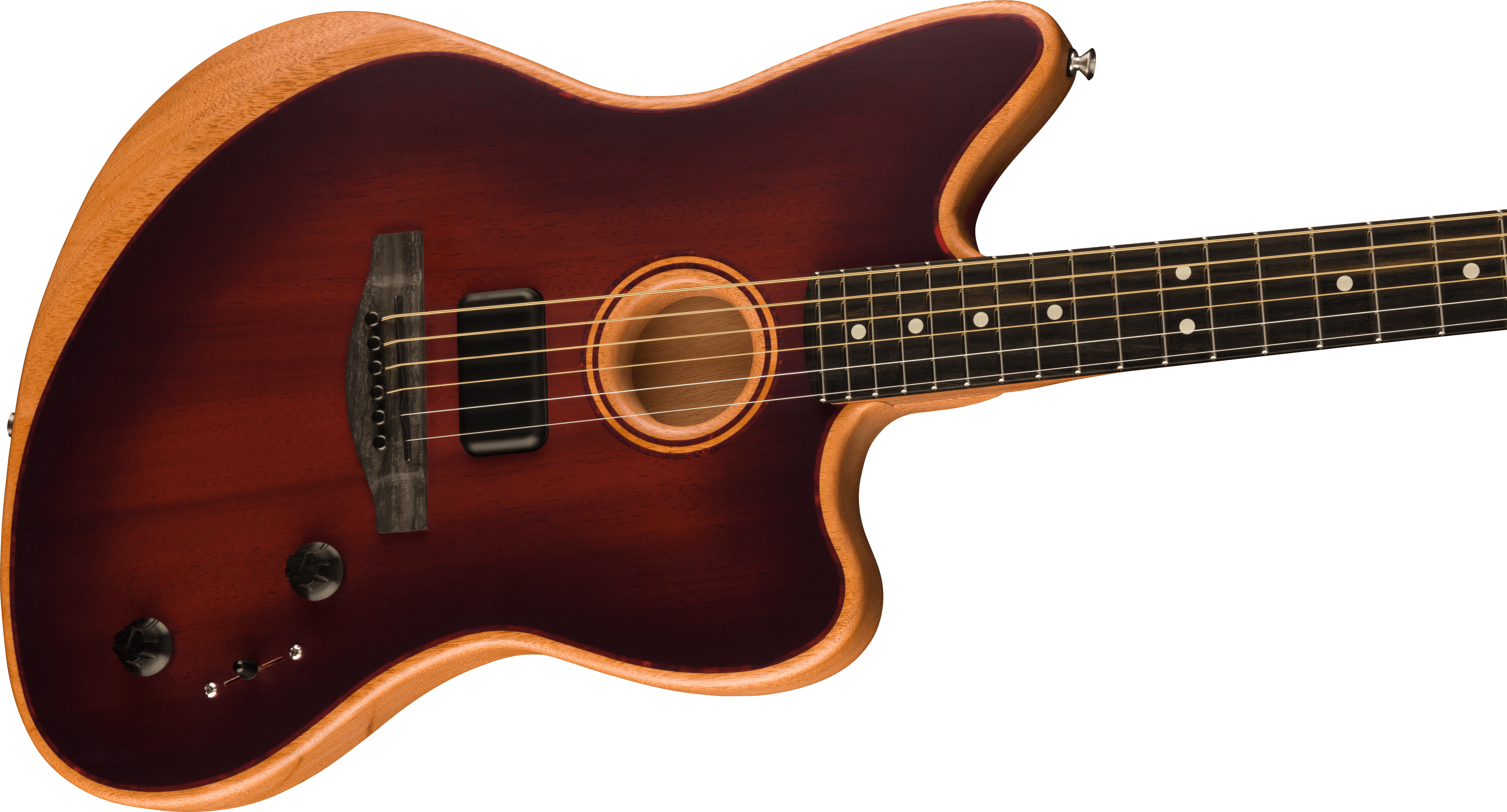 American Acoustasonic® Jazzmaster® All-Mahogany, Bourbon Burst