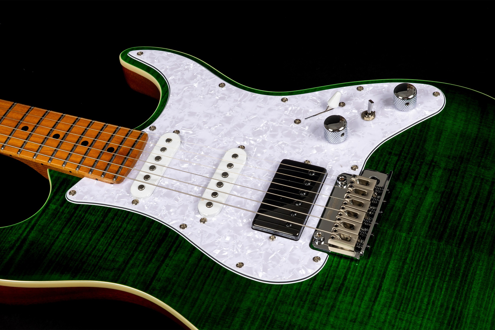 JS-600 TGR E-Gitarre Transparent Green