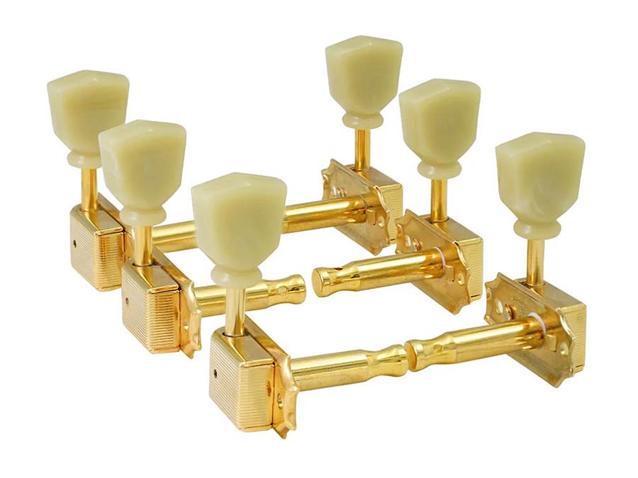 Japan Machine Heads for Guitar, 3xL+3xR, Vintage Tone Revival Series, Gold