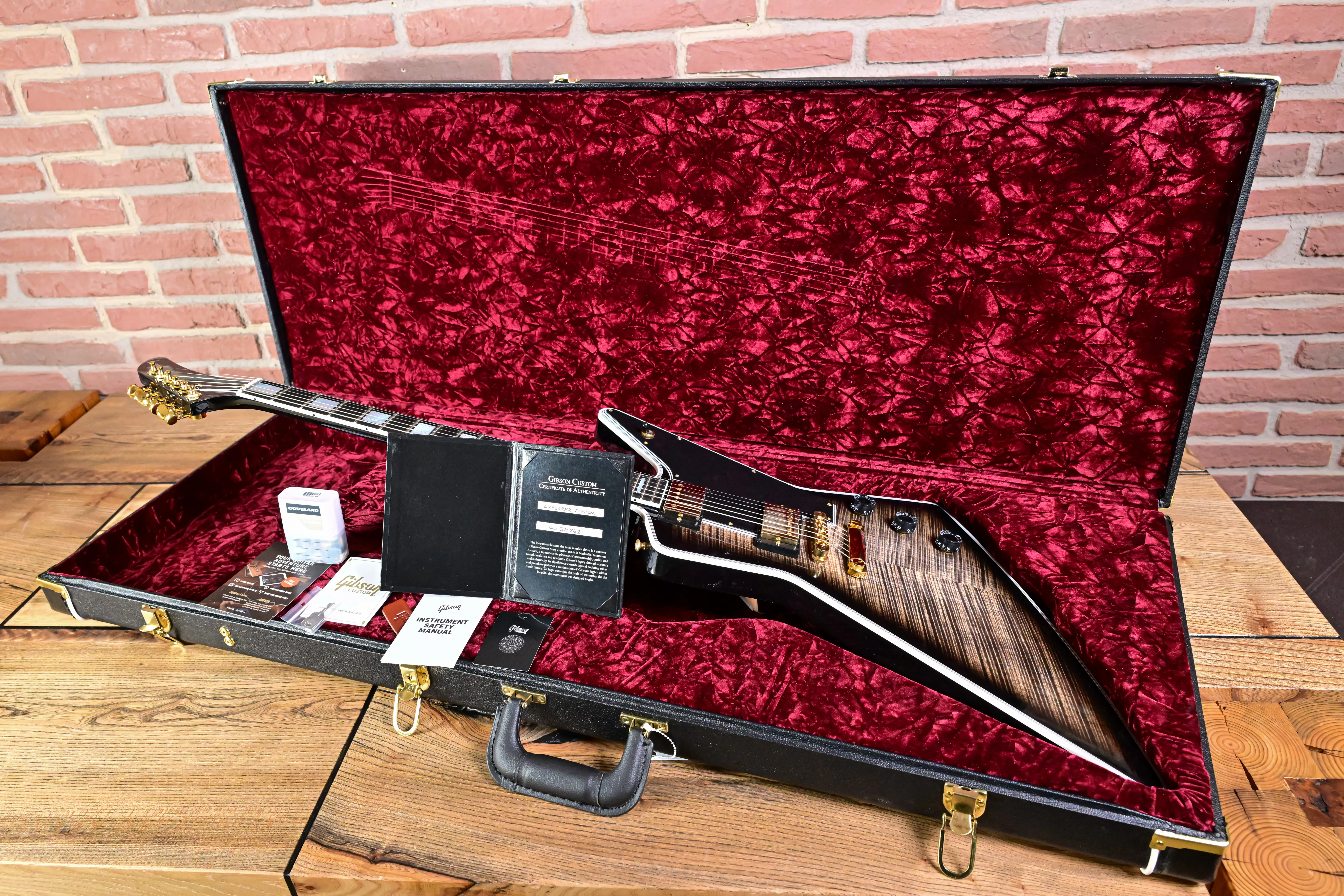 Explorer Custom Figured Cobra Burst VOS