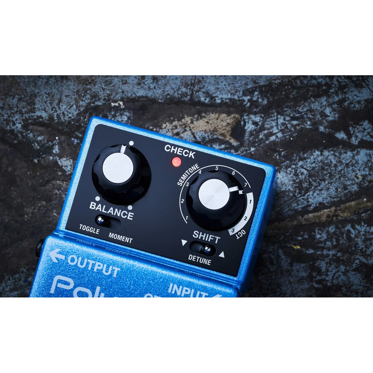 Nahaufnahme des Balance-Reglers für Wet/Dry-Mix