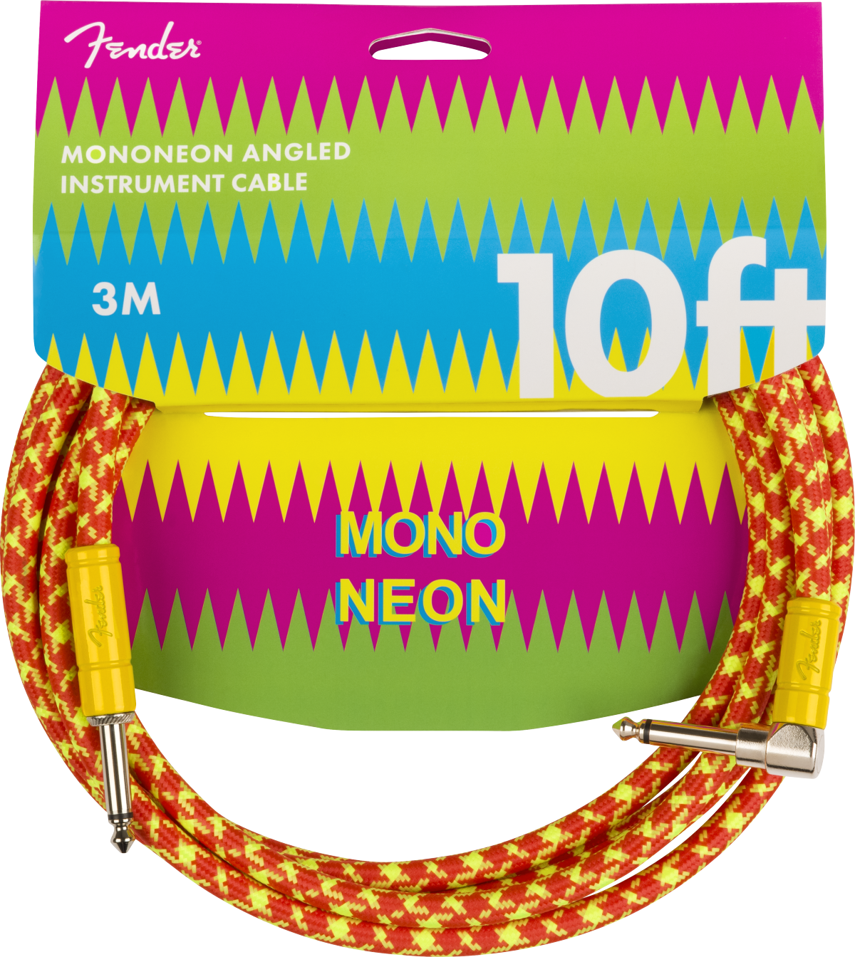 MonoNeon Instrument Cable, 10', Orange