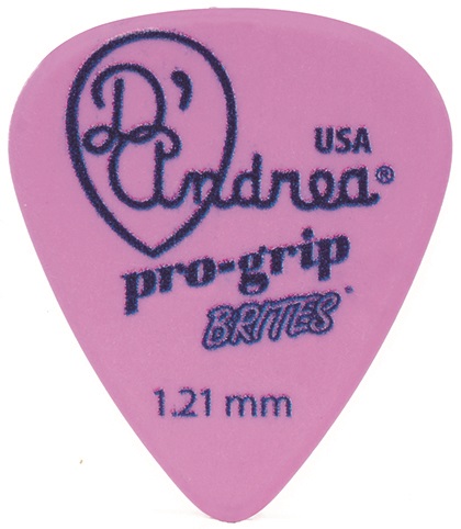 Pro-Grip Brites Picks - 351 Shape (TPGB351 1.12XH), 12 pcs Pick Pack, 1.21 mm, Purple