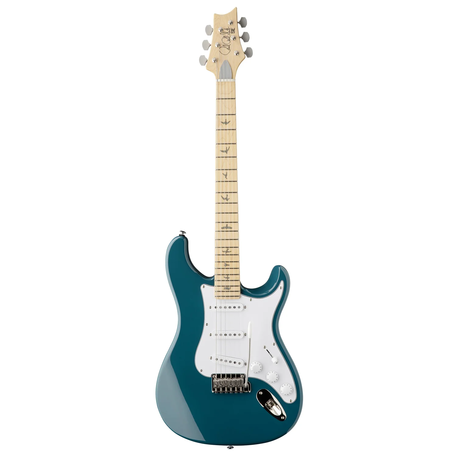 PRS SE Silver Sky Nylon Blue Vorderansicht – ikonisches PRS Design