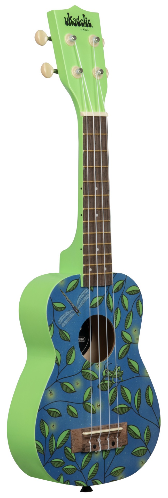 KALA Ukadelic UK-NIGHTLIGHT - Night Light Soprano Ukulele, with Tote Bag