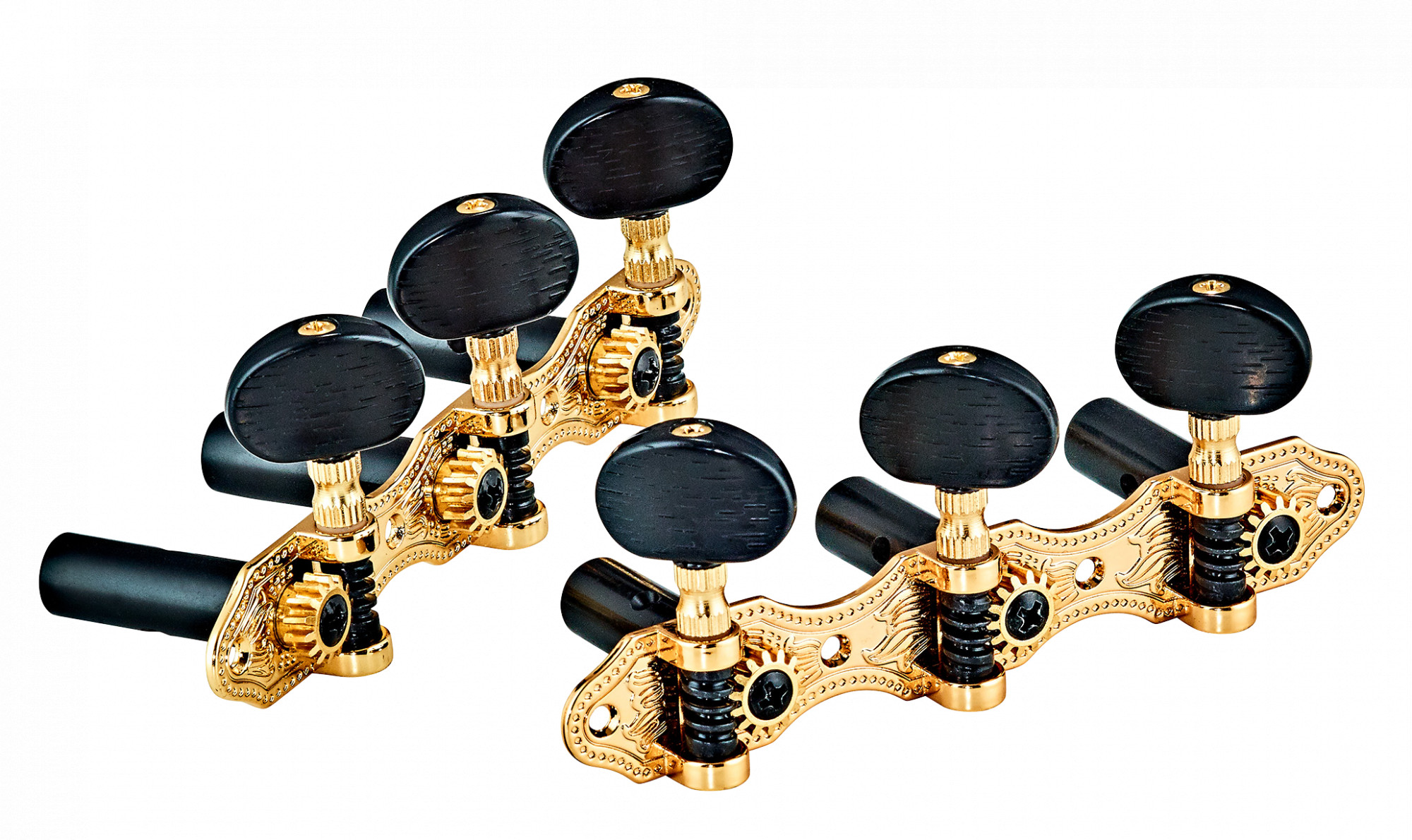 DeLuxe Guitar Tuning Machines - Black/Gold