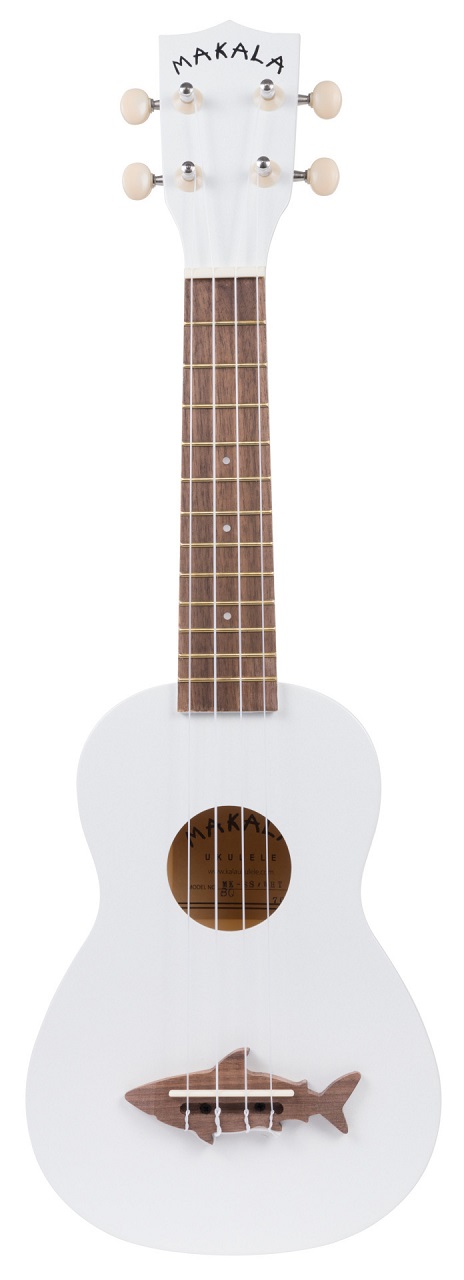 MK-SS-WHT - Great White Soprano Shark Ukulele, with Tote Bag