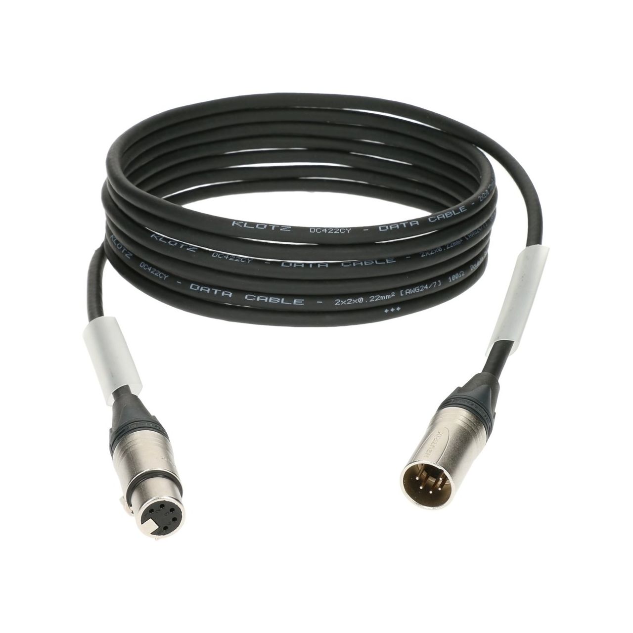 Klotz - DMX2 XLR female 5p. - XLR male 5p. / Neutrik  3 Meter