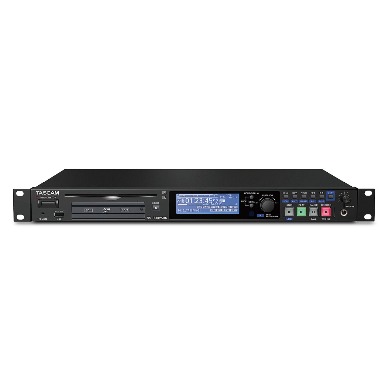 Tascam SS-CDR250N - Netzwerkfähiger Solid-State-/CD-Audiorecorder