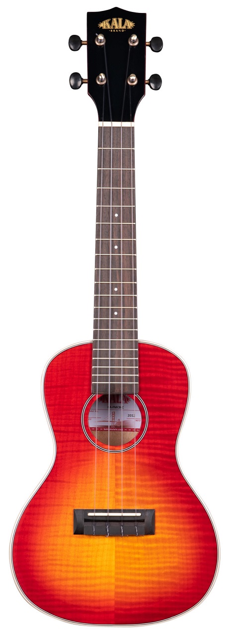 KA-FMCB-C - Gloss Flame Maple Cherry Burst Concert Ukulele