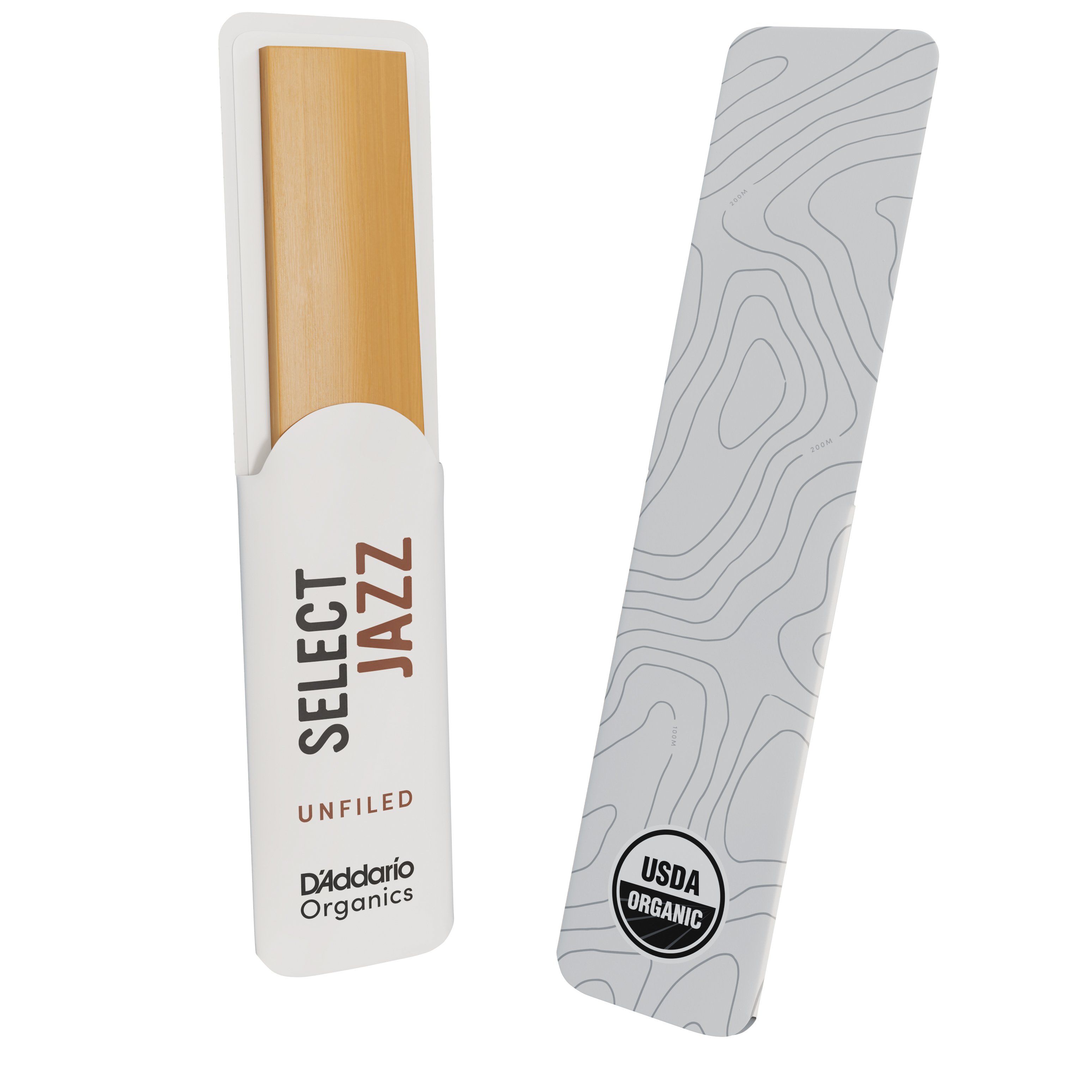 Unfiled Organic Select Jazz Blätter für Tenorsaxophon, Stärke 2, medium, 5er-Packung