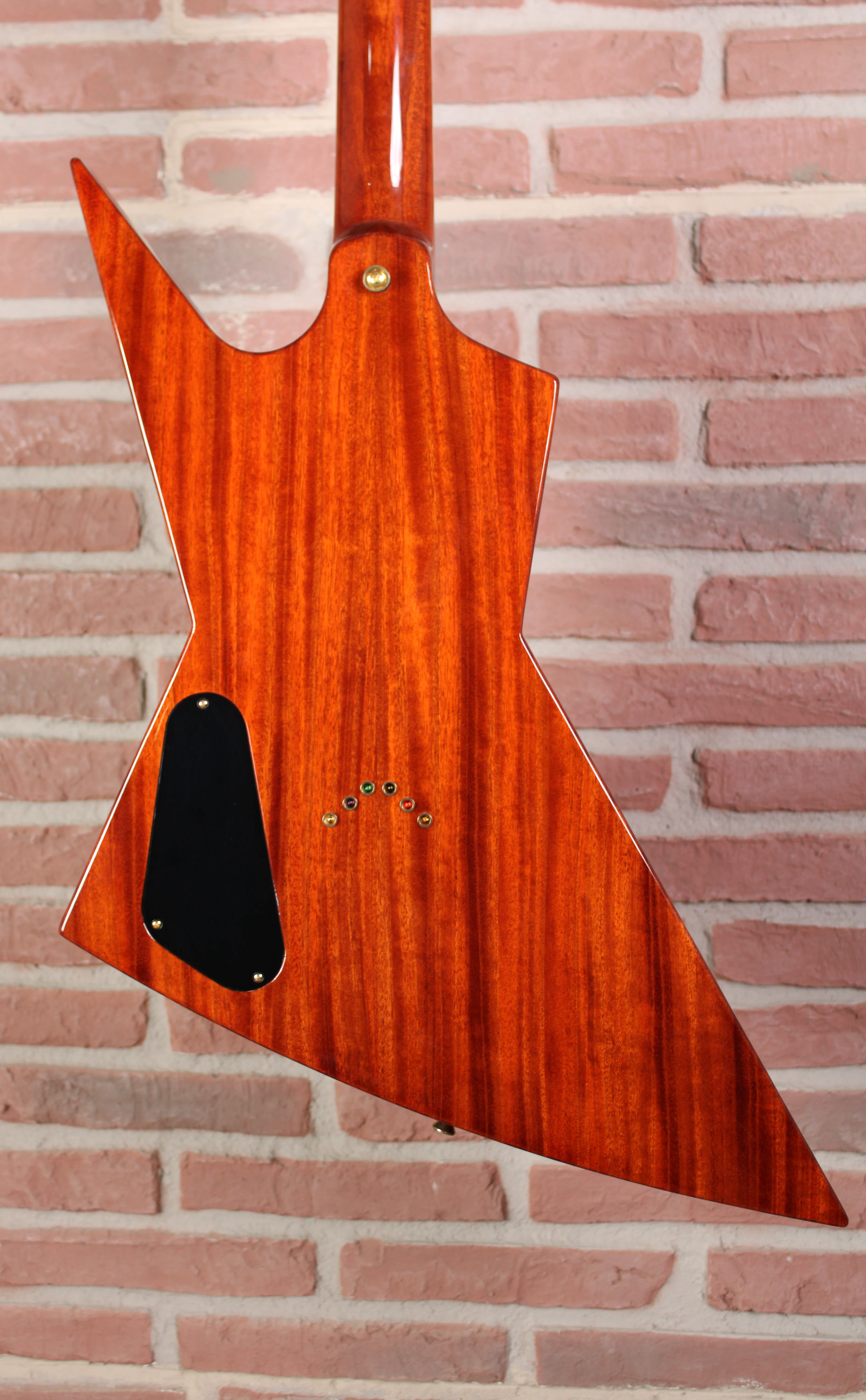 USA ZERO Pickguard Mahogany Gloss Natural Rückseite des Gitarrenkorpus