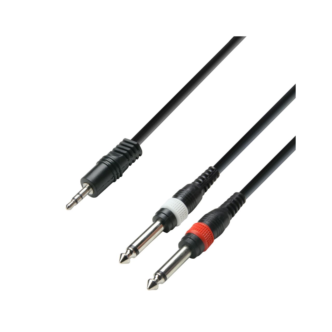 Audiokabel 3,5mm Klinke stereo auf 2x6,3mm Klinke mono 3m