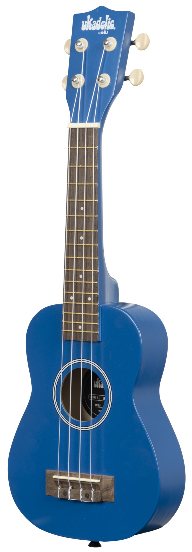 Ukadelic UK-BLUEINK - Blue Ink Soprano Ukulele mit Tragetasche