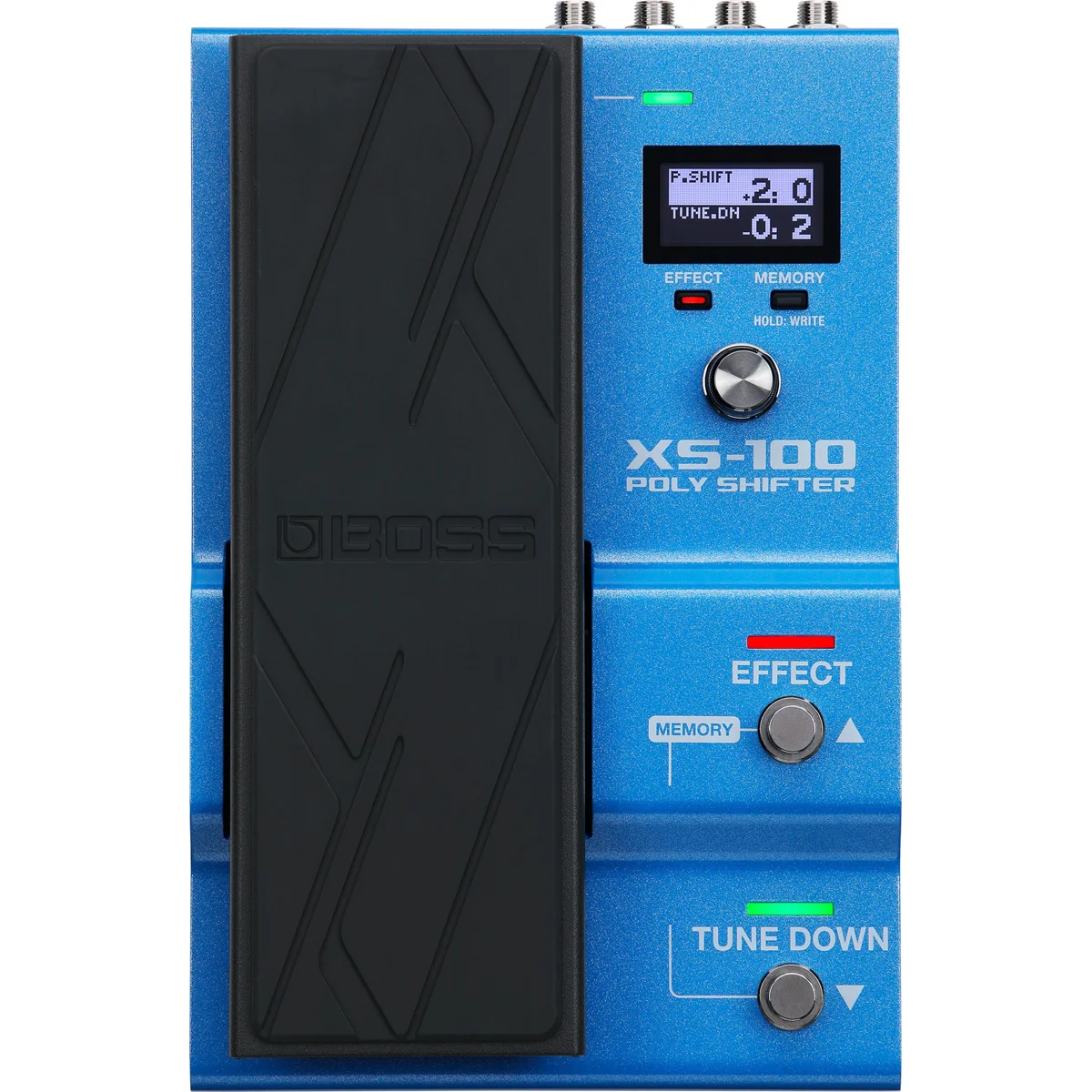 Boss XS-100 Poly Shifter Effektpedal mit LCD-Display und Expression-Pedal