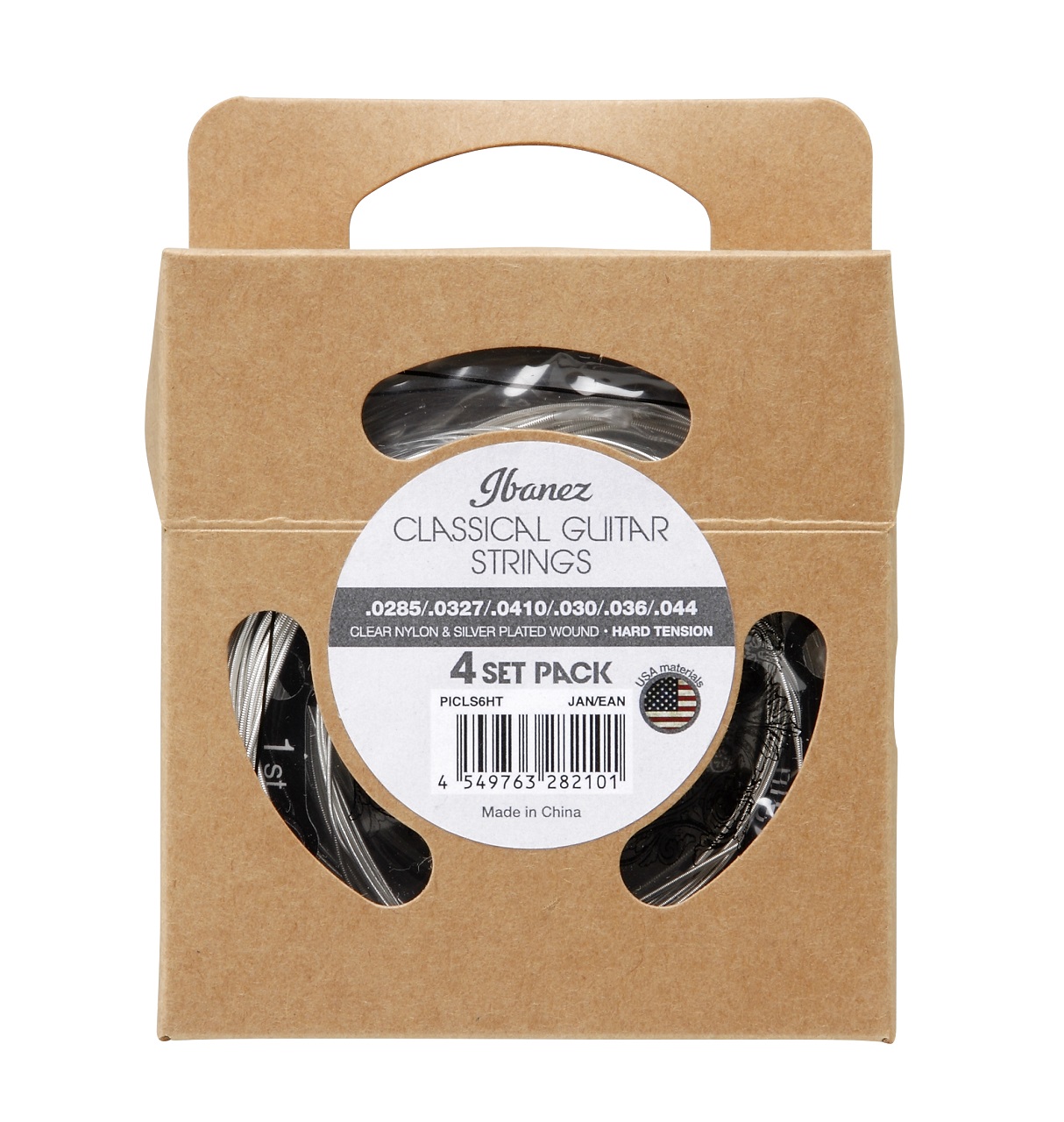 Konzertgitarrensaiten Nylon 4 Sets Stärken .0285/.0327/.0410/.030/.036/.044