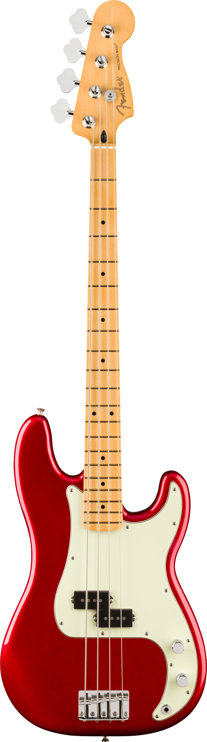 75th Anniv Player II Precision Bass. MP Candy Apple Red