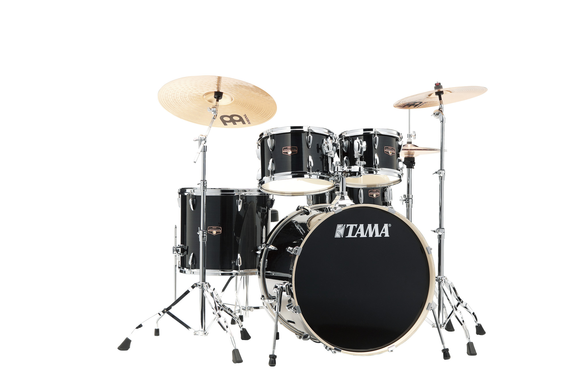 IP52H6W Imperialstar Drum Set 5 teilig - Hairline Black + Hardware