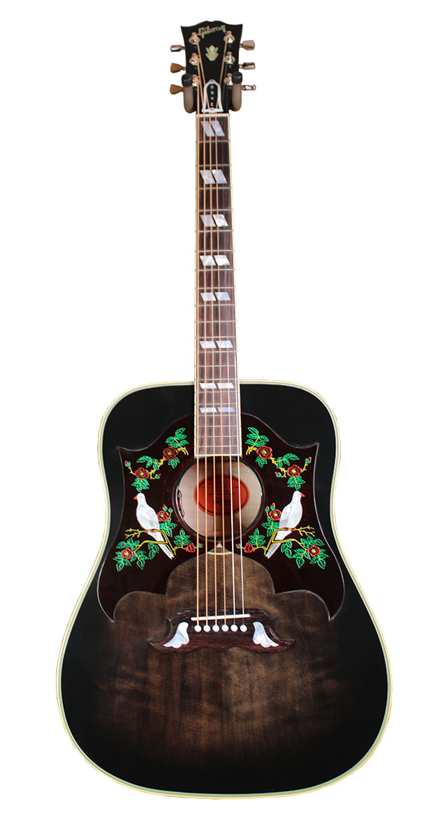 Gibson Custom M2M Dove Double Pick Guard - Transparent Ebony