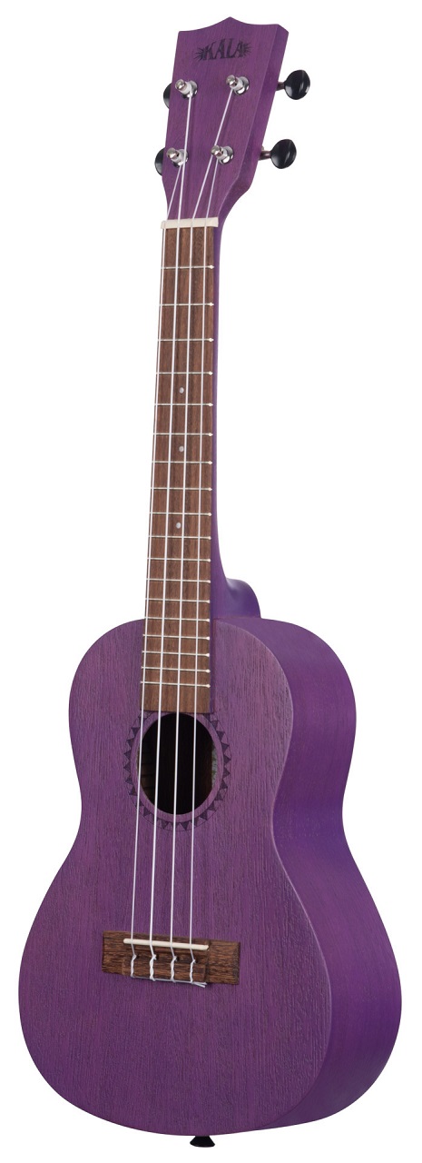 KA-MRT-PUR-C - Royal Purple Watercolor Meranti Concert Ukulele