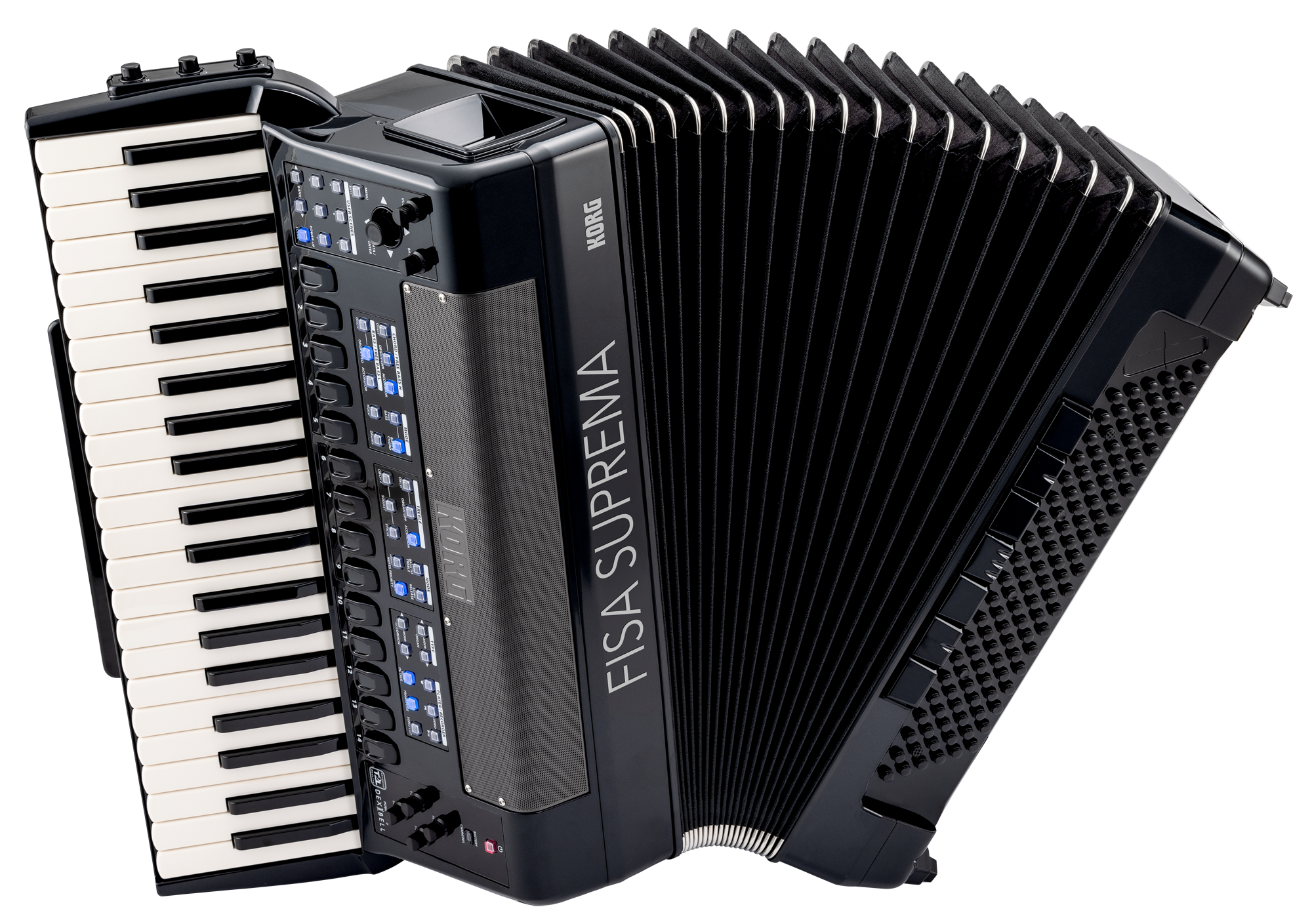 Fisa Suprema Metallic Black - Elektronisches Akkordeon 