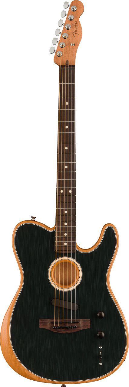 Acoustasonic Player Telecaster Rosewood Brushed Black  