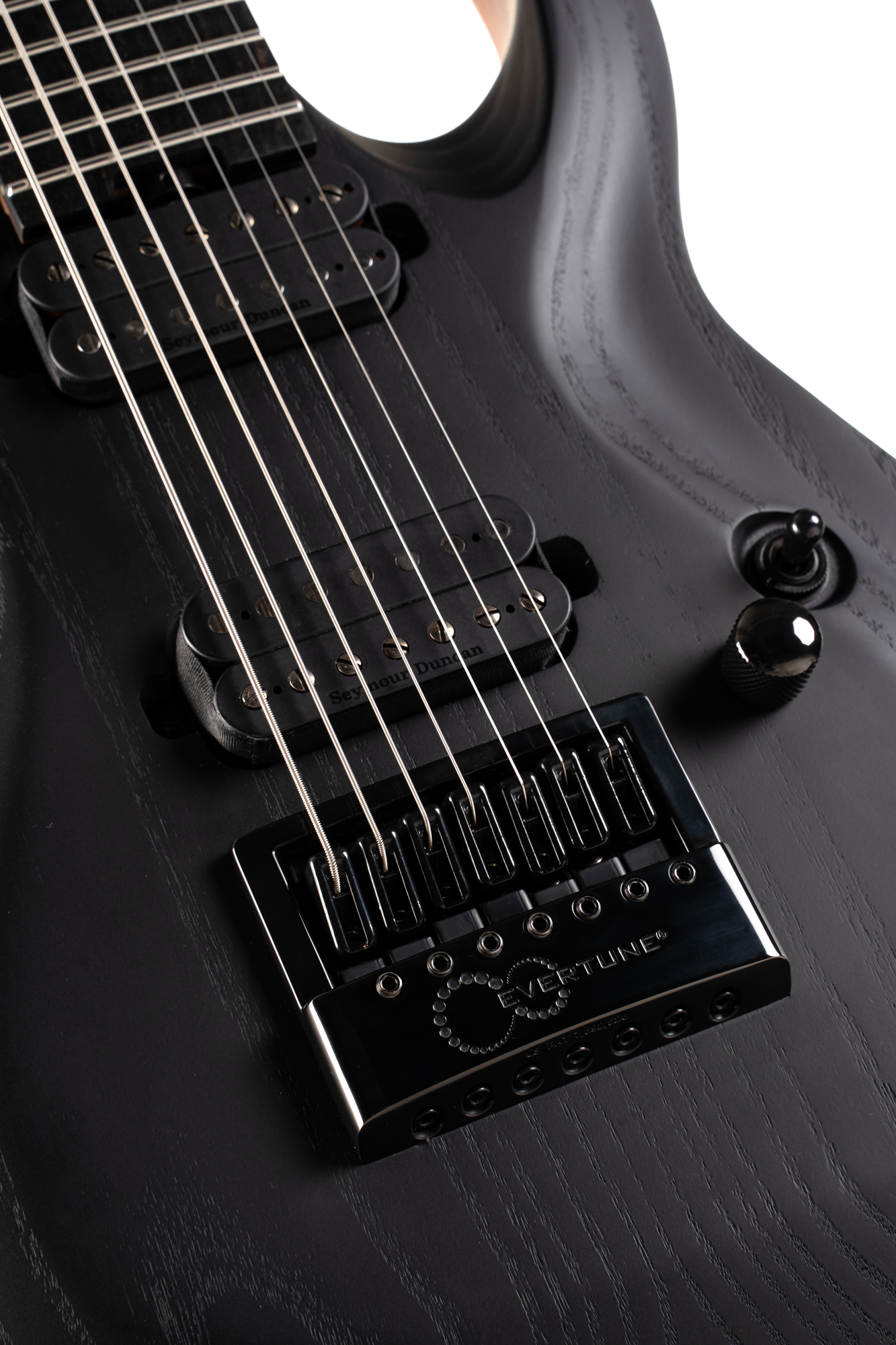 KX707 Evertune Open Pore Black E-Gitarre