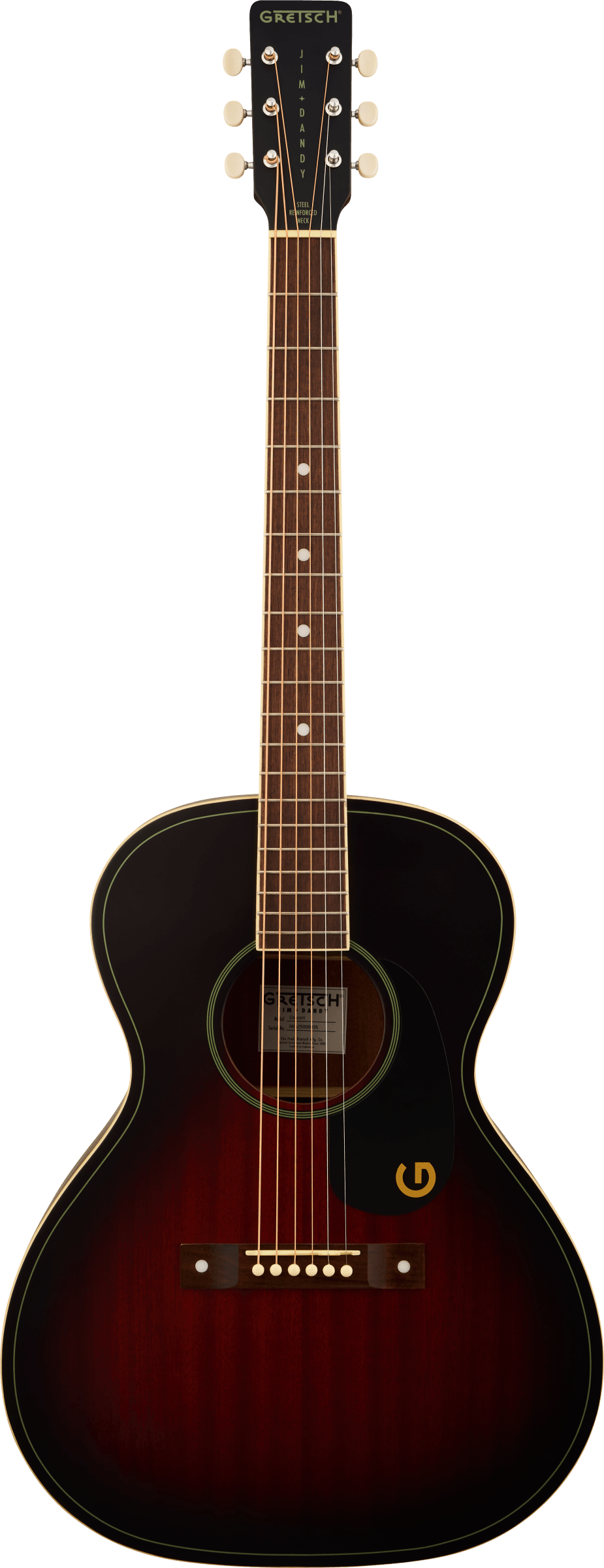 Jim Dandy Concert Deep Cherry Burst