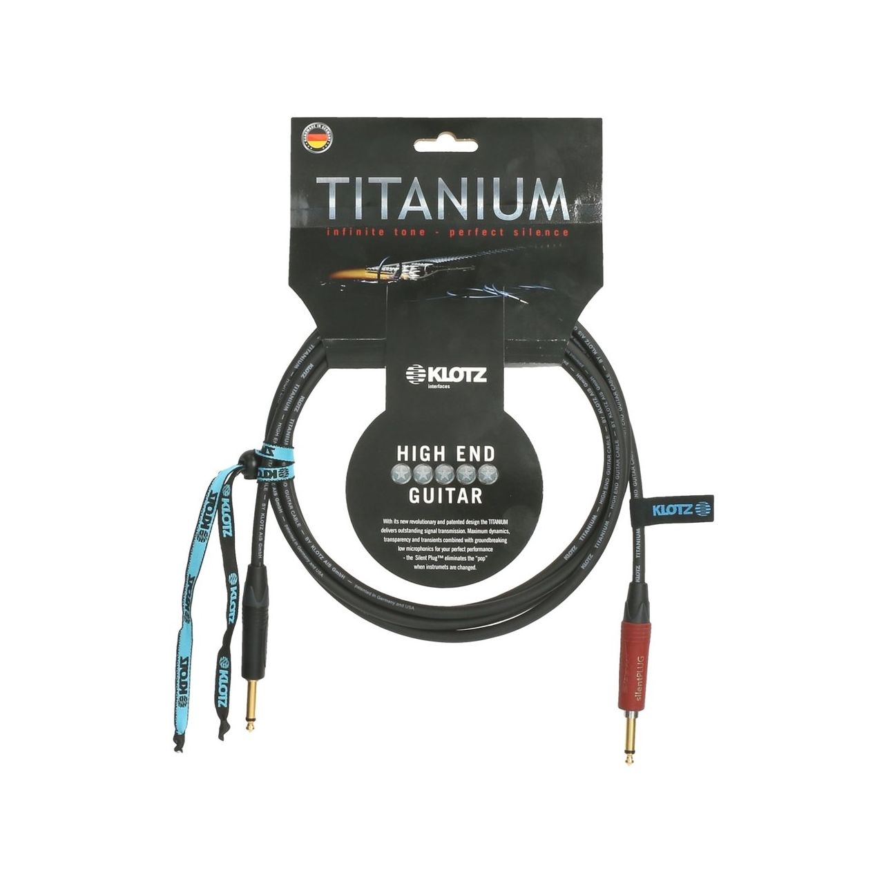 Klotz Titanium Instrumentenkabel 4,5m