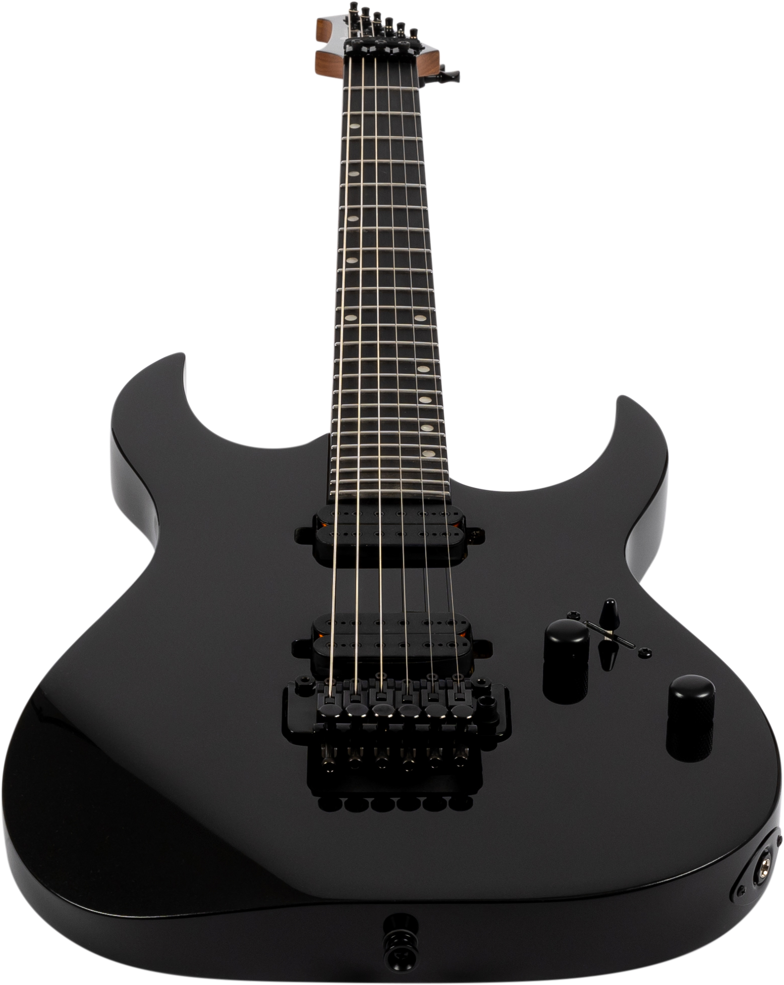 Kopfplatte der Spira S-420 BK mit schwarzen Locking-Mechaniken