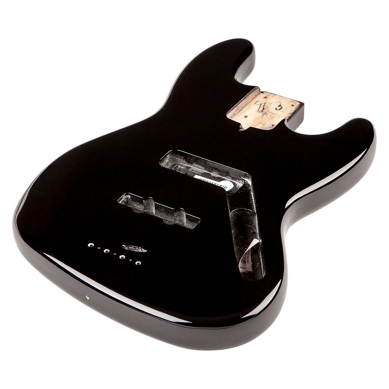 USA Jazz Bass Alder Body, Modern Bridge Mount, Black