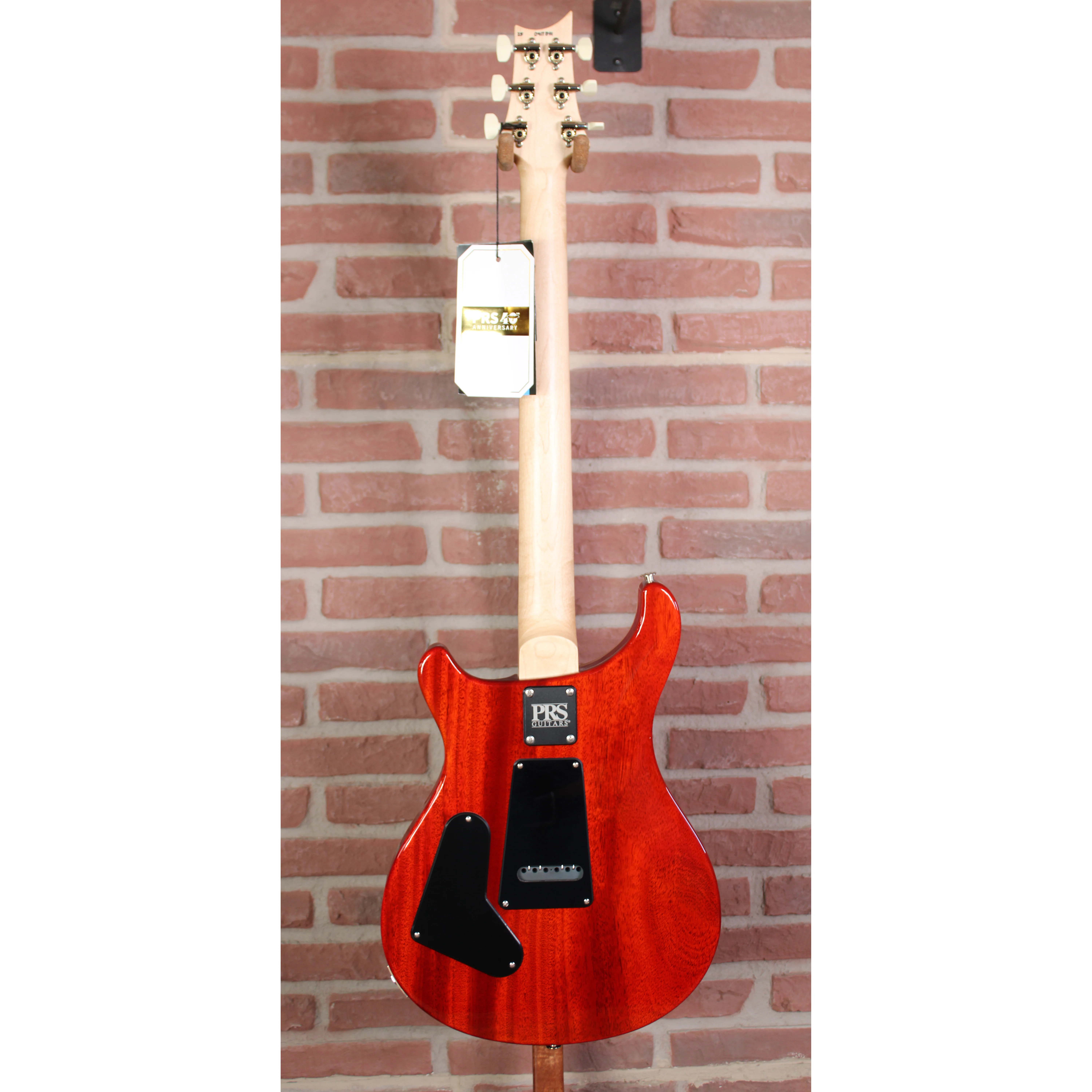 PRS CE 24 LTD McCarty Sunburst Rückansicht mit Mahagonikorpus