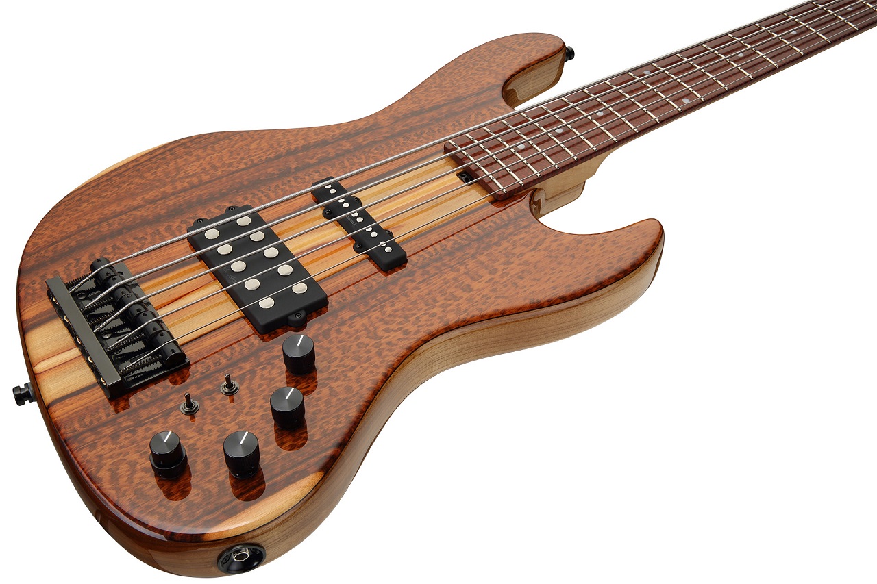 21-Fret M/M Bass, Limited Edition 2022, 5-String - Natural Transparent High Polish 