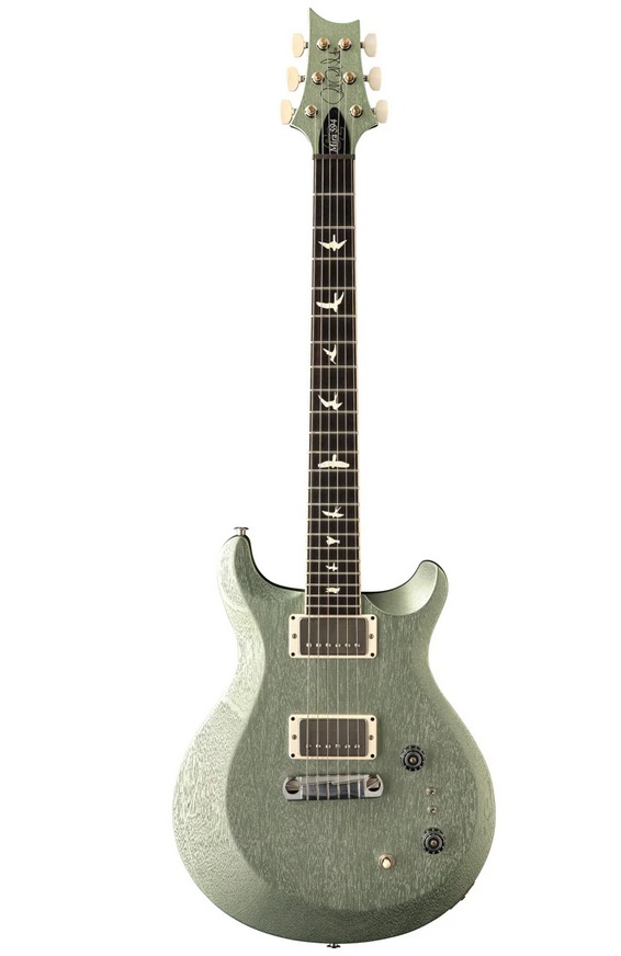 PRS S2 Mira 594 Satin Mavis Mint Metallic E-Gitarre mit Mahagonikorpus und Birds-Inlays